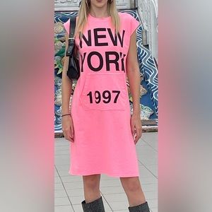 Neon Pink New York Dress